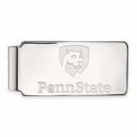 Sterling Silver Rhodium-plated LogoArt Penn State University Money Clip view 1