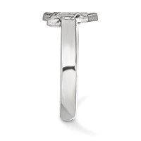 Sterling Silver Rhodium-plated LogoArt the Ohio State University Toe Ring view 3