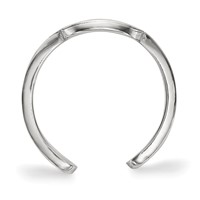 Sterling Silver Rhodium-plated LogoArt University of Iowa Hawk Toe Ring view 2