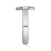 Sterling Silver Rhodium-plated LogoArt University of Illinois Letter I Toe Ring view 3