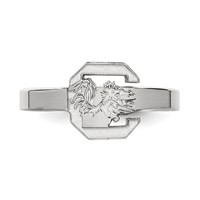 Sterling Silver Rhodium-plated LogoArt University of South Carolina Toe Ring view 4