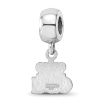 Sterling Silver Rhodium-plated Logo Art Old Dominion University O-d-u Extra Small Dangle Bead Charm view 5