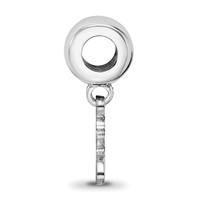 Sterling Silver Rhodium Plated Major League Baseball LogoArt St. Louis Cardinals Bird Dangle Bead view 2
