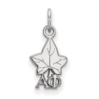 Sterling Silver Rhodium-plated LogoArt Alpha Phi Sorority Symbol Extra Small Pendant view 1
