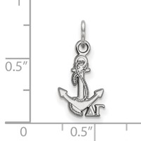 Sterling Silver Rhodium-plated LogoArt Delta Gamma Sorority Symbol Extra Small Pendant view 2