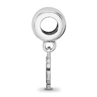 Sterling Silver Rhodium Plated Major League Baseball LogoArt San Francisco Giants Extra Small Dangle view 2