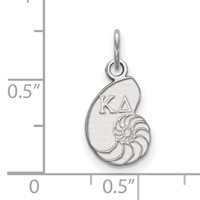 Sterling Silver Rhodium-plated LogoArt Kappa Delta Sorority Symbol Extra Small Pendant view 2