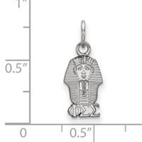Sterling Silver Rhodium-plated LogoArt Phi Sigma Sigma Sorority Symbol Extra Small Pendant view 2