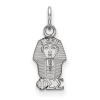 Sterling Silver Rhodium-plated LogoArt Phi Sigma Sigma Sorority Symbol Extra Small Pendant view 1