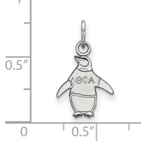 Sterling Silver Rhodium-plated LogoArt Theta Phi Alpha Sorority Symbol Extra Small Pendant view 2