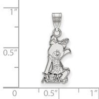 Sterling Silver Rhodium-plated LogoArt Alpha Xi Delta Sorority Symbol Small Pendant view 2
