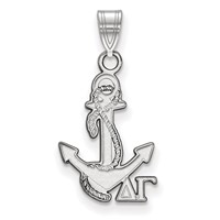 Sterling Silver Rhodium-plated LogoArt Delta Gamma Sorority Symbol Small Pendant view 1