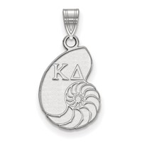 Sterling Silver Rhodium-plated LogoArt Kappa Delta Sorority Symbol Small Pendant view 1