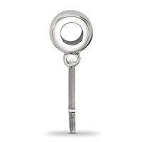 Sterling Silver Rhodium-plated LogoArt Oklahoma State University O-s-u Small Dangle Bead Charm view 2