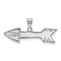 Sterling Silver Rhodium-plated LogoArt Pi Beta Phi Sorority Symbol Small Pendant view 1