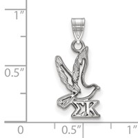 Sterling Silver Rhodium-plated LogoArt Sigma Kappa Sorority Symbol Small Pendant view 2