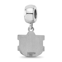 Sterling Silver Rhodium-plated LogoArt Auburn University A-u Small Dangle Bead Charm view 5