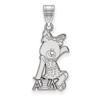 Sterling Silver Rhodium-plated LogoArt Alpha Xi Delta Sorority Symbol Medium Pendant view 1