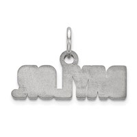 Sterling Silver Rhodium-plated LogoArt Baylor University Extra Small Pendant view 4