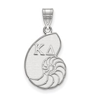 Sterling Silver Rhodium-plated LogoArt Kappa Delta Sorority Symbol Medium Pendant view 1