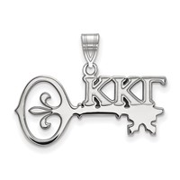 Sterling Silver Rhodium-plated LogoArt Kappa Kappa Gamma Sorority Symbol Medium Pendant view 1