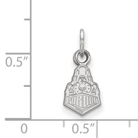 Sterling Silver Rhodium-plated LogoArt Purdue University Boilermakers Train Logo Extra Small Pendant view 2