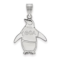 Sterling Silver Rhodium-plated LogoArt Theta Phi Alpha Sorority Symbol Medium Pendant view 1