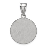 Sterling Silver Rhodium-plated LogoArt Baylor University Medium Crest Pendant view 4