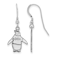 Sterling Silver Rhodium-plated LogoArt Theta Phi Alpha Sorority Symbol Small Dangle Wire Earrings view 1