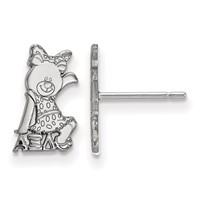 Sterling Silver Rhodium-plated LogoArt Alpha Xi Delta Sorority Symbol Extra Small Post Earrings view 1
