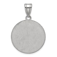 Sterling Silver Rhodium-plated LogoArt Baylor University Large Crest Pendant view 4