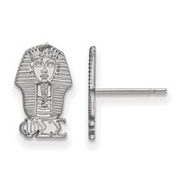Sterling Silver Rhodium-plated LogoArt Phi Sigma Sigma Sorority Symbol Extra Small Post Earrings view 1
