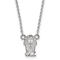Sterling Silver Rhodium-plated LogoArt Phi Sigma Sigma Sorority Symbol Extra Small Pendant Necklace, 18" view 1