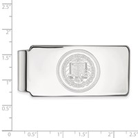 Sterling Silver Rhodium-plated LogoArt University of California Berkeley Crest Money Clip view 2