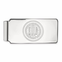 Sterling Silver Rhodium-plated LogoArt University of California Berkeley Crest Money Clip view 1