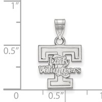 Sterling Silver Rhodium-plated LogoArt University of Tennessee Lady Volunteers Small Pendant view 2