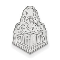 Sterling Silver Rhodium-plated LogoArt Purdue University Boilermakers Train Logo Lapel Pin view 1