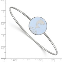 Sterling S. Rh-plated LogoArt Delta Delta Delta Enameled Slip-on Bangle view 2