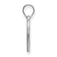 Sterling Silver Rhodium-plated LogoArt Wake Forest University W-f Deacon Heart Pendant view 2