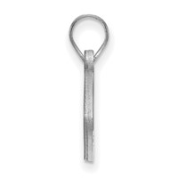 Sterling Silver Rhodium-plated LogoArt Wake Forest University W-f Deacon Football Pendant view 2