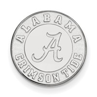 Sterling Silver Rhodium-plated LogoArt University of Alabama Crimson Tide Lapel Pin view 1