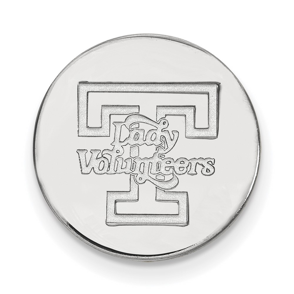 Sterling Silver Rhodium-plated LogoArt University of Tennessee Lady Volunteers Lapel Pin