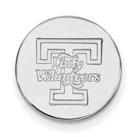Sterling Silver Rhodium-plated LogoArt University of Tennessee Lady Volunteers Lapel Pin view 1