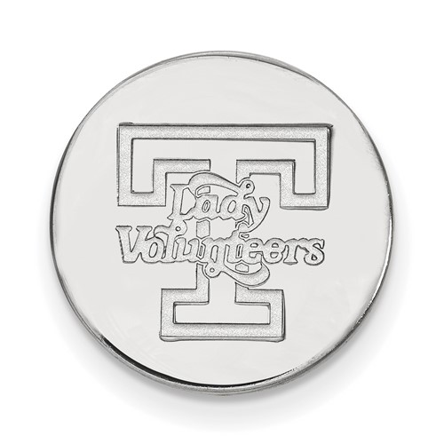 Sterling Silver Rhodium-plated LogoArt University of Tennessee Lady Volunteers Lapel Pin