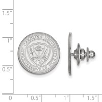Sterling Silver Rhodium-plated LogoArt East Carolina University Crest Cuff Links view 2