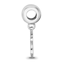 Sterling Silver Rhodium Plated Major League Baseball LogoArt New York Yankees N-y Dangle Bead view 2