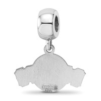 Sterling Silver Rhodium Plated Major League Baseball LogoArt San Francisco Giants Dangle Bead view 5
