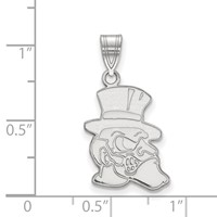 Sterling Silver Rhodium-plated LogoArt Wake Forest University Demon Deacon Large Pendant view 2