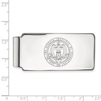 Sterling Silver Rhodium-plated LogoArt Georgia Institute of Technology Crest Money Clip view 2