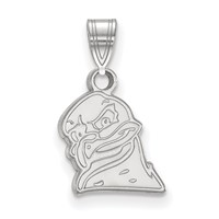 Sterling Silver Rhodium-plated LogoArt Virginia Tech HokieBird Small Pendant view 1